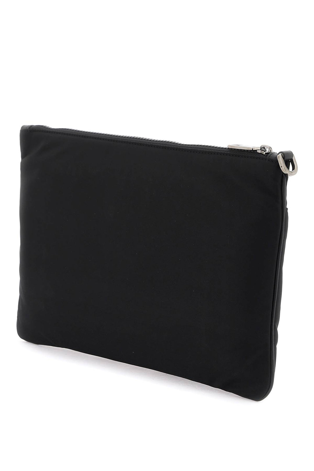 Nylon Pouch With Rubberized Logo - Dolce & Gabbana - Men