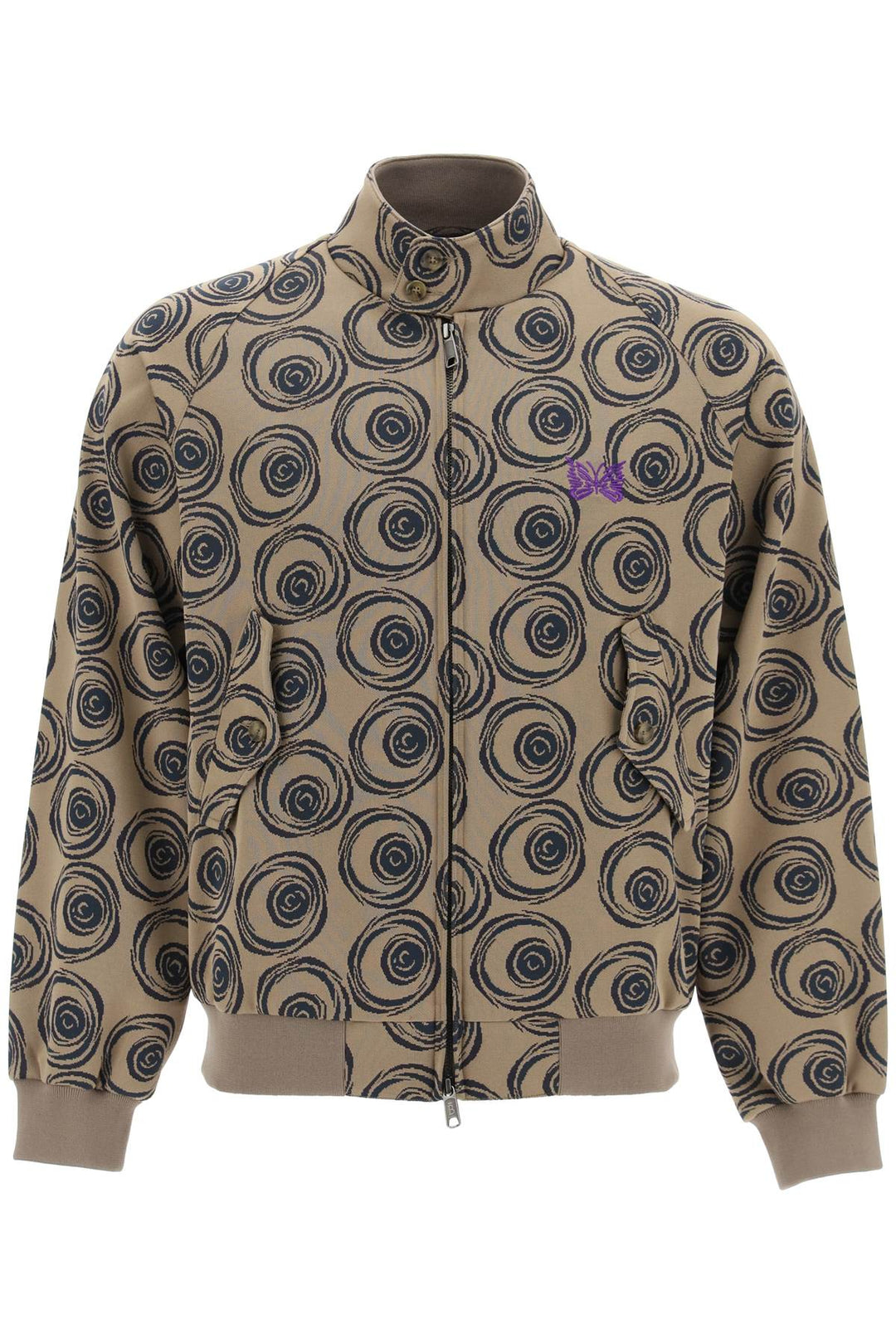 Harrington Track Jacket In Jacquard Jersey - Baracuta X Needles - Men