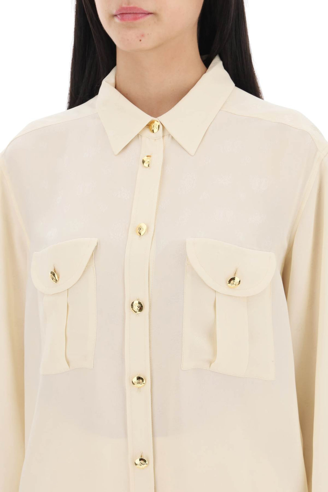 Faverolles Jacquard Crepe Shirt - Blazé Milano - Women