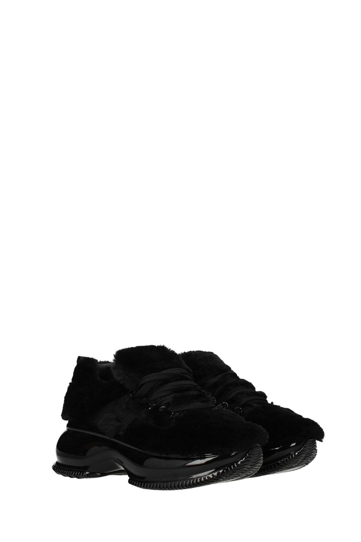 Sneakers Maxi Eco Fur Black