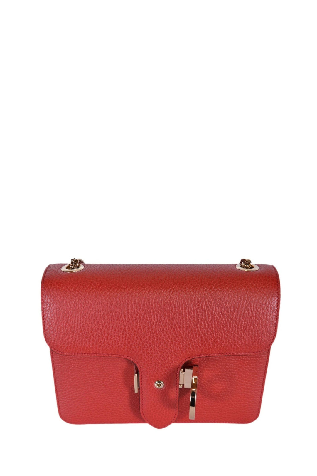 Interlocking shoulder bag GG Red Leather