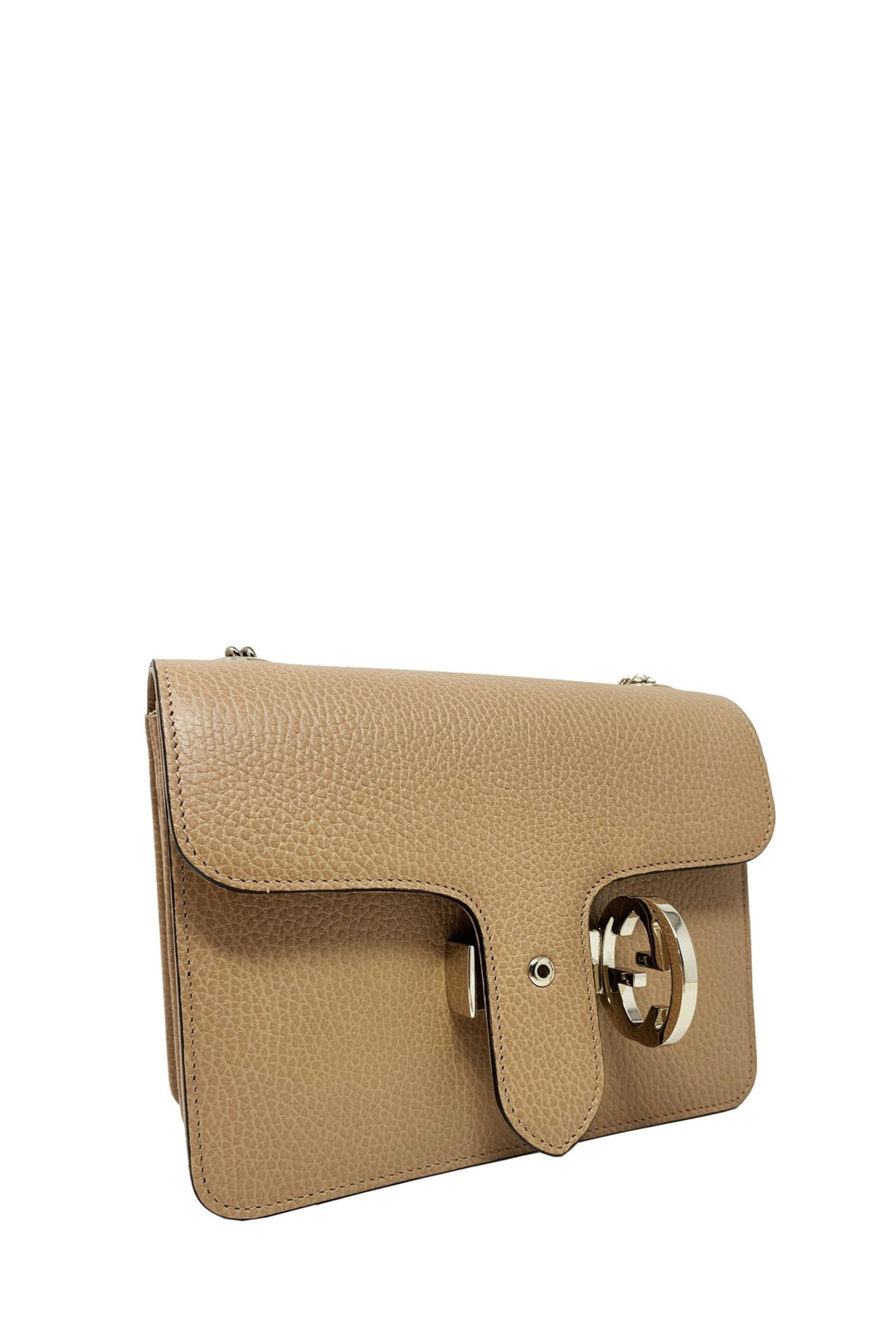 Interlocking shoulder bag GG Beige Leather