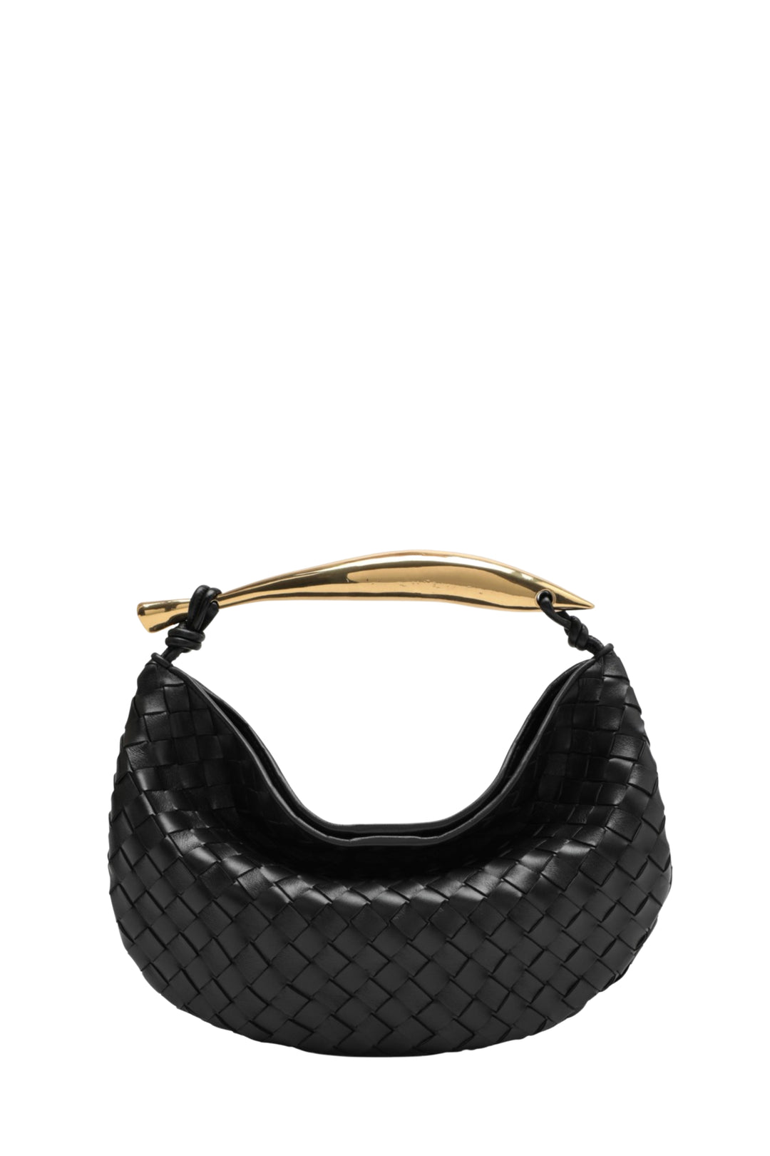 Sardine Bag in Black Braided Leather