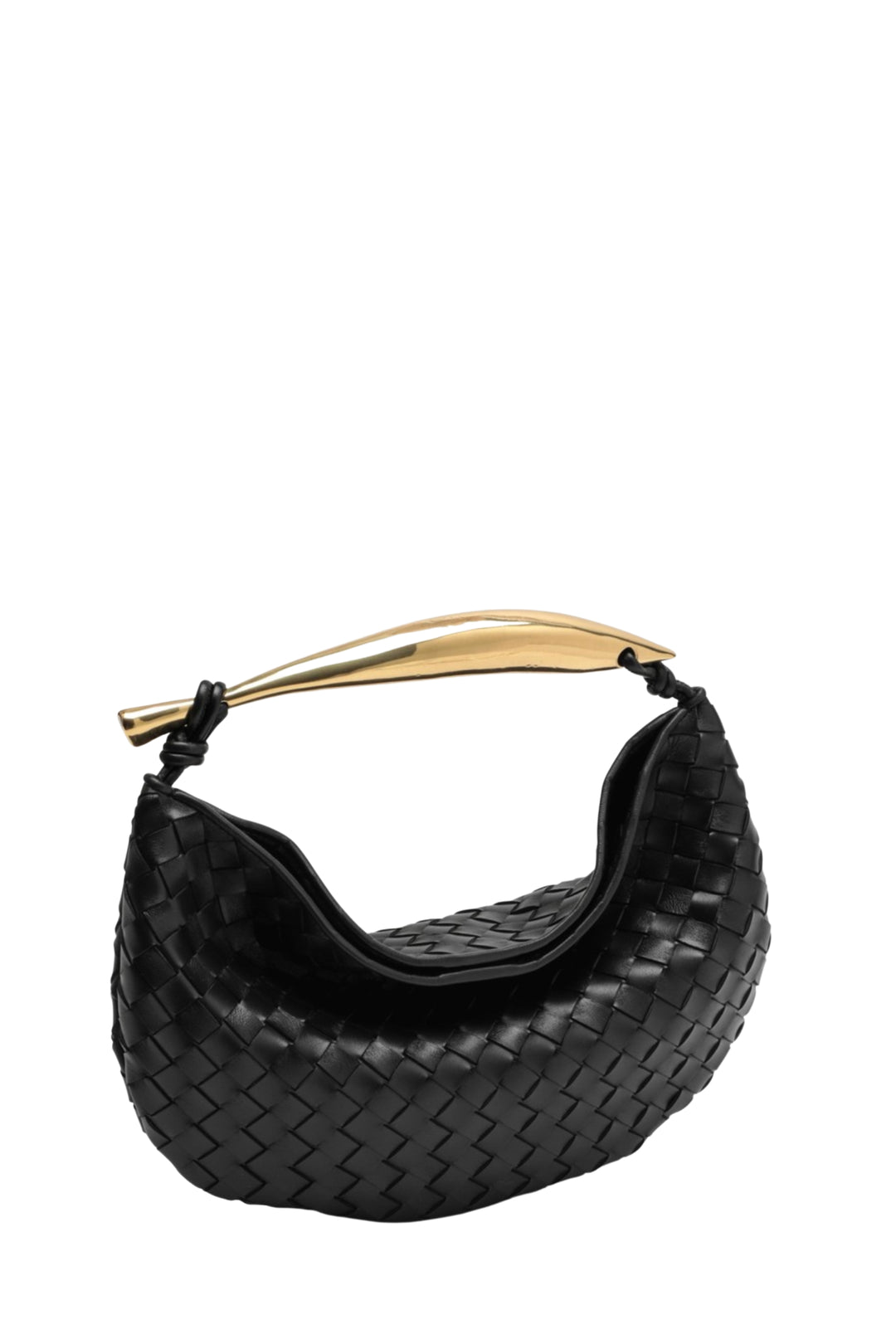 Sardine Bag in Black Braided Leather