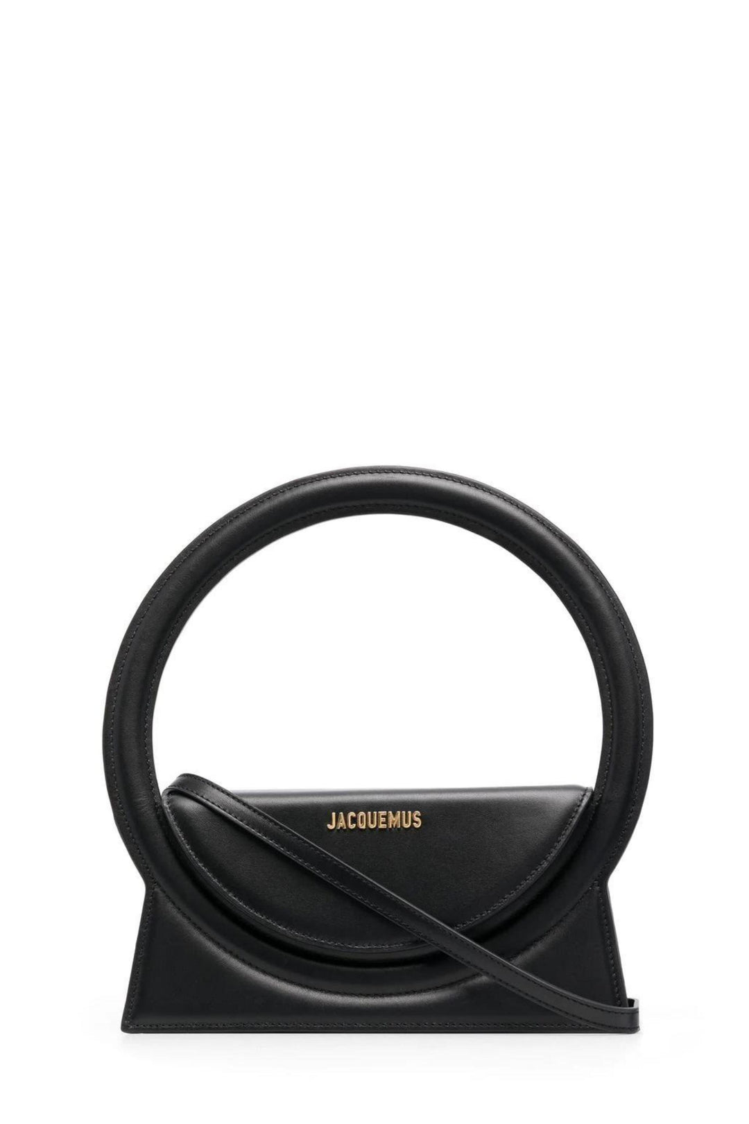 Le Sac Rond Tote Bag in Black Leather