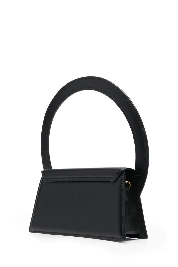 Le Sac Rond Tote Bag in Black Leather