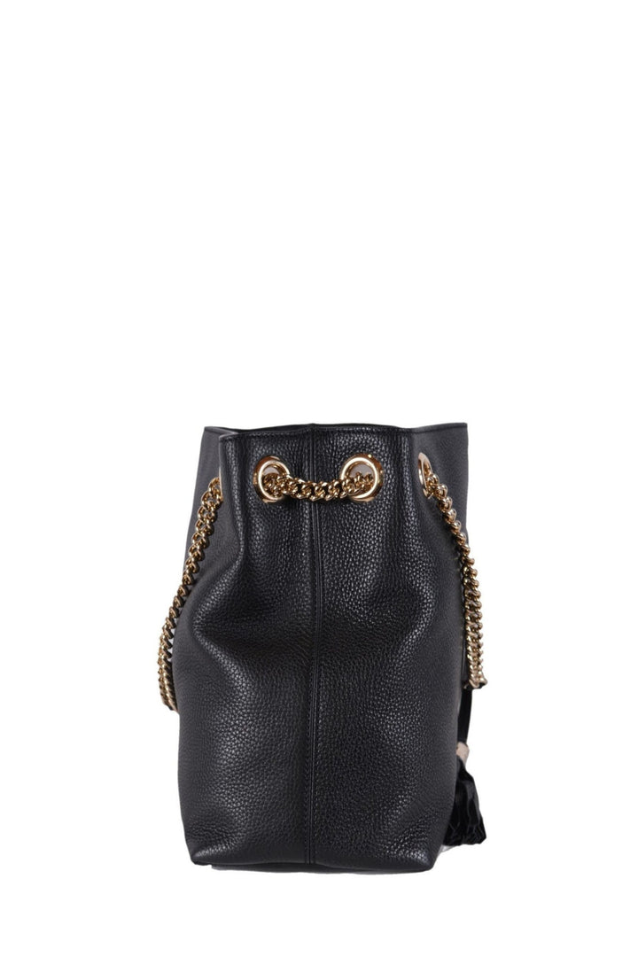 Soho GG shoulder bag in Black Leather