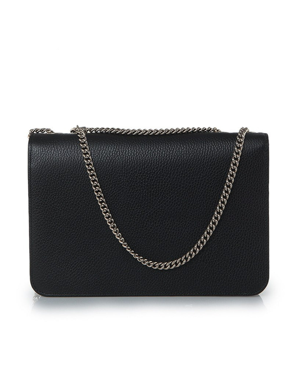 Interlocking shoulder bag GG black leather