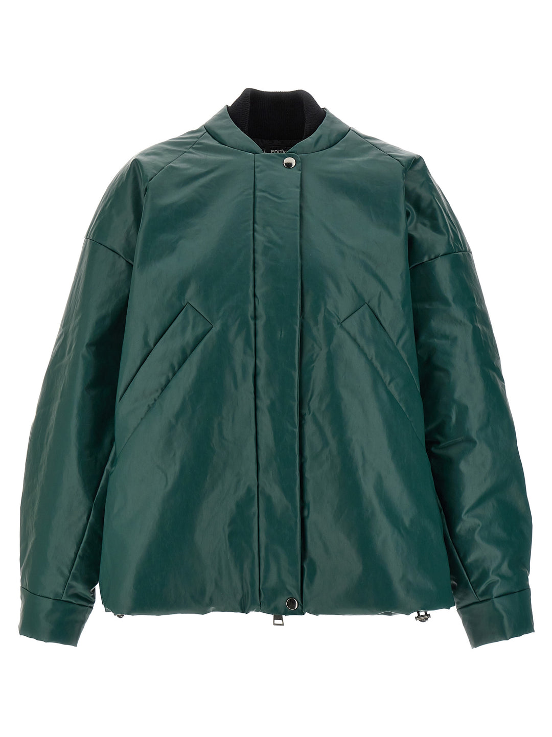 Oversized Padded Casual Jackets, Parka Green