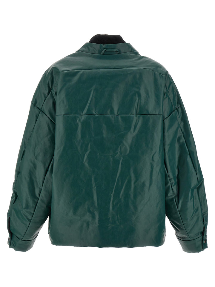 Oversized Padded Casual Jackets, Parka Green