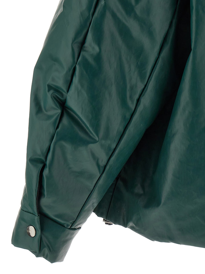 Oversized Padded Casual Jackets, Parka Green