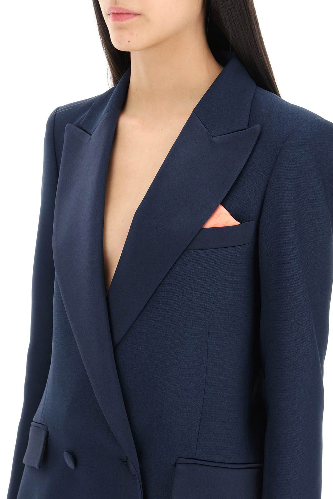 Bianca Blazer In Cady And Satin - Hebe Studio - Women