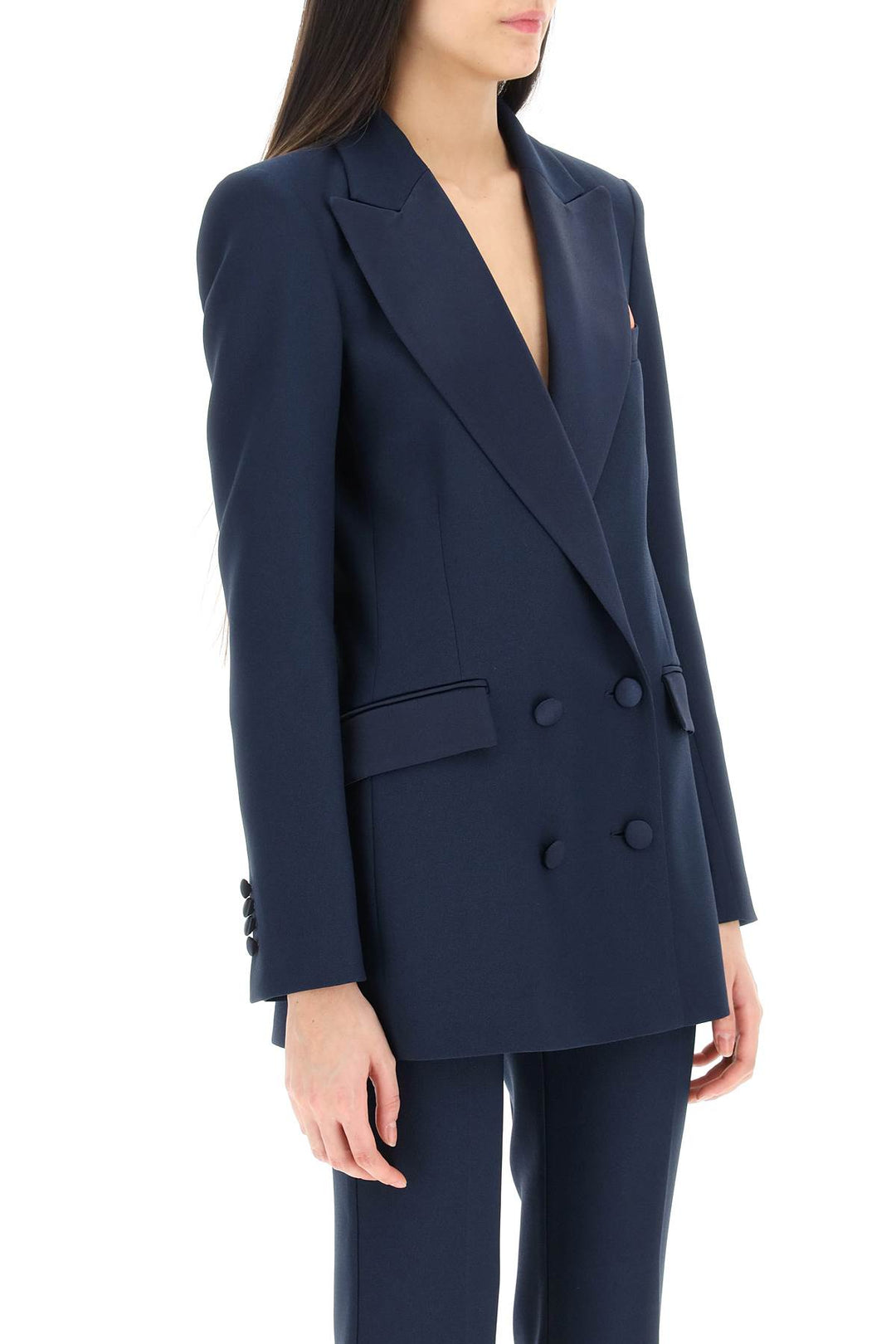 Bianca Blazer In Cady And Satin - Hebe Studio - Women