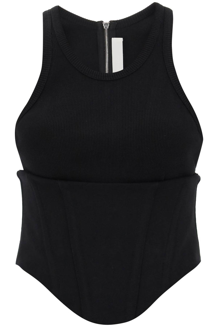 Tank Top With Underbust Corset - Dion Lee - Women