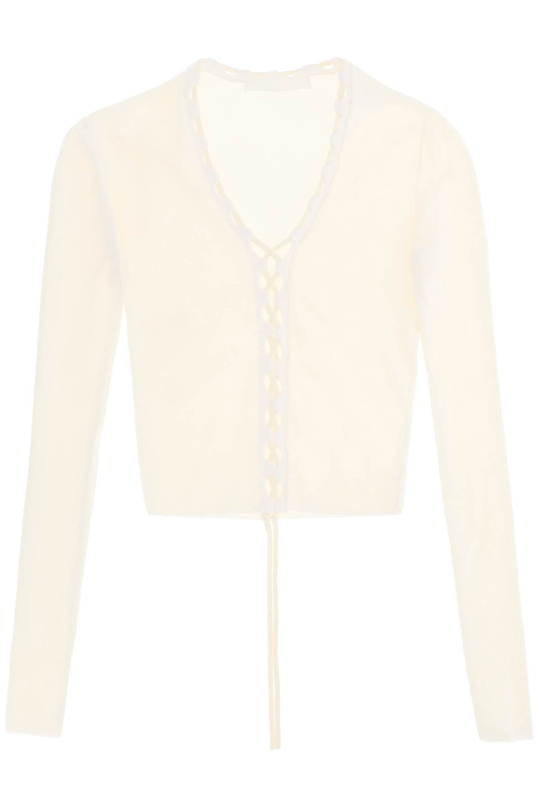 Lace Up Cardigan - Dion Lee - Women