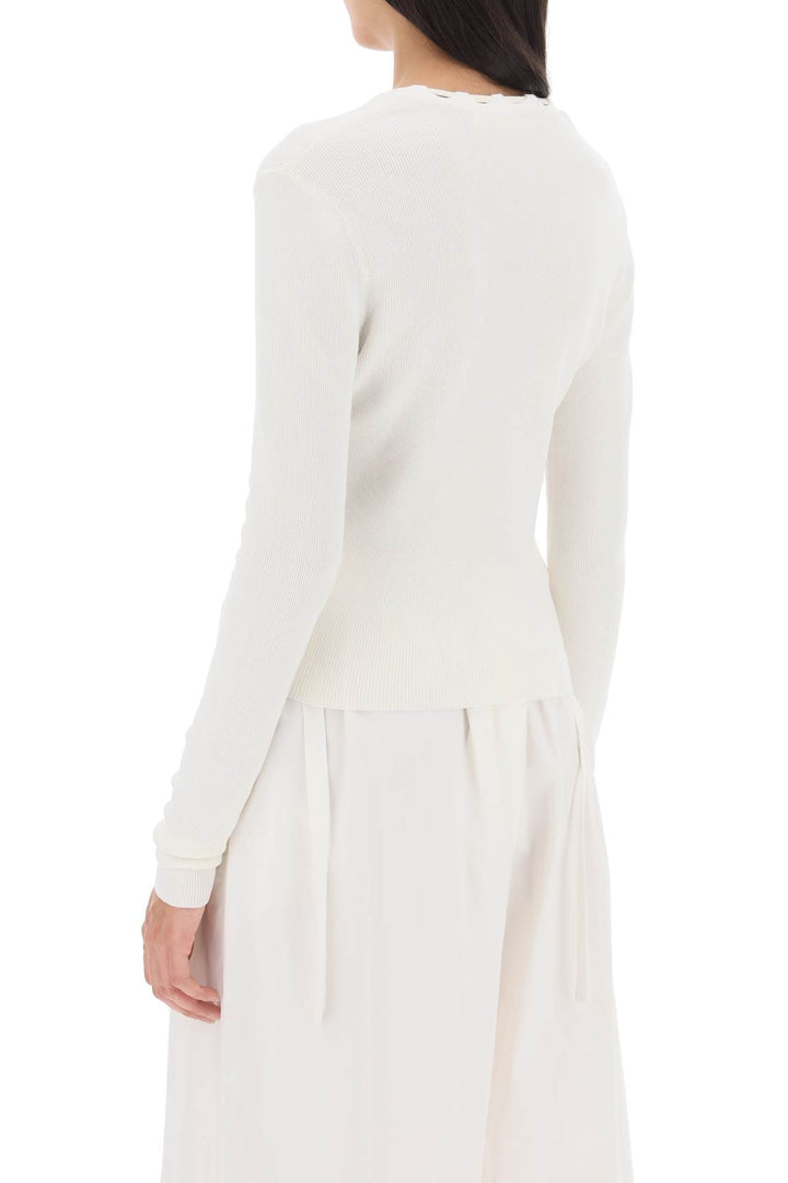 Lace Up Cardigan - Dion Lee - Women