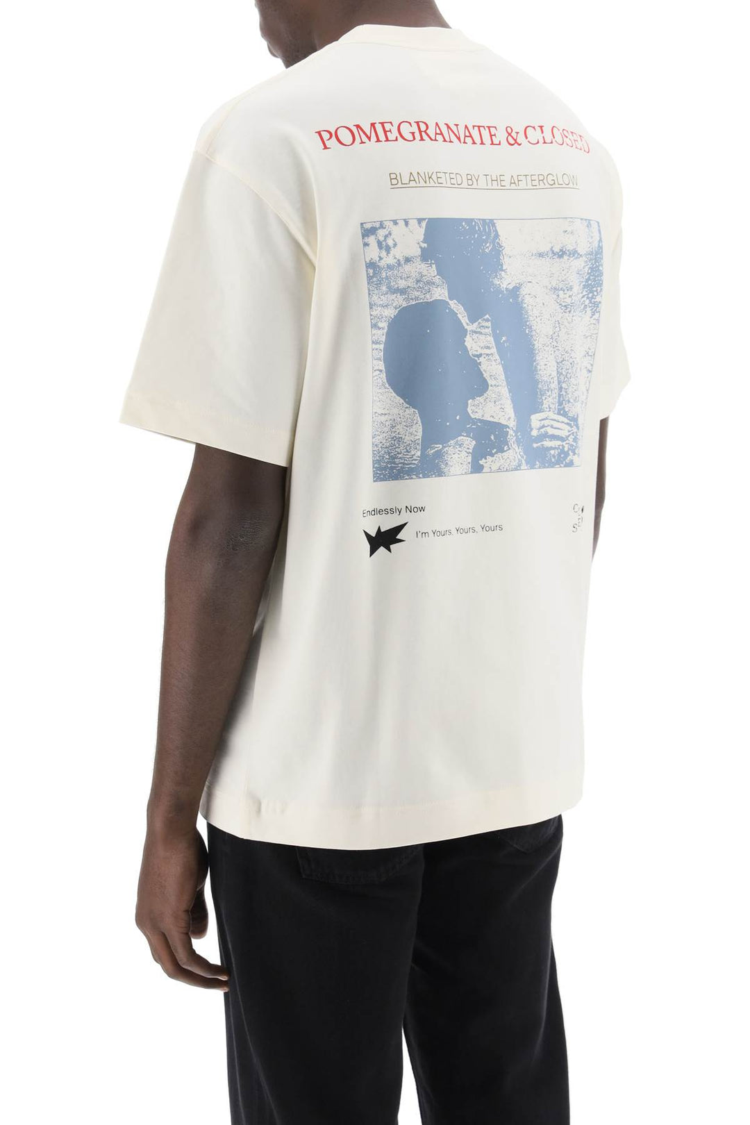 T Shirt With Graphic Print - Closed - Men