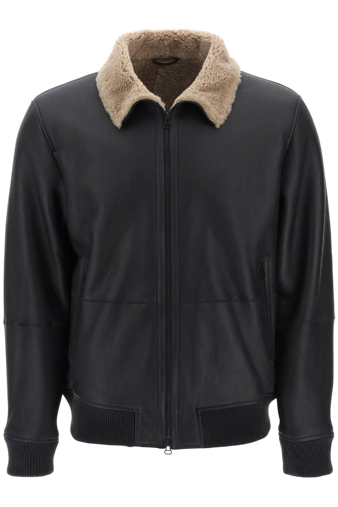 Shearling Bomber Jacket - Closed - Men