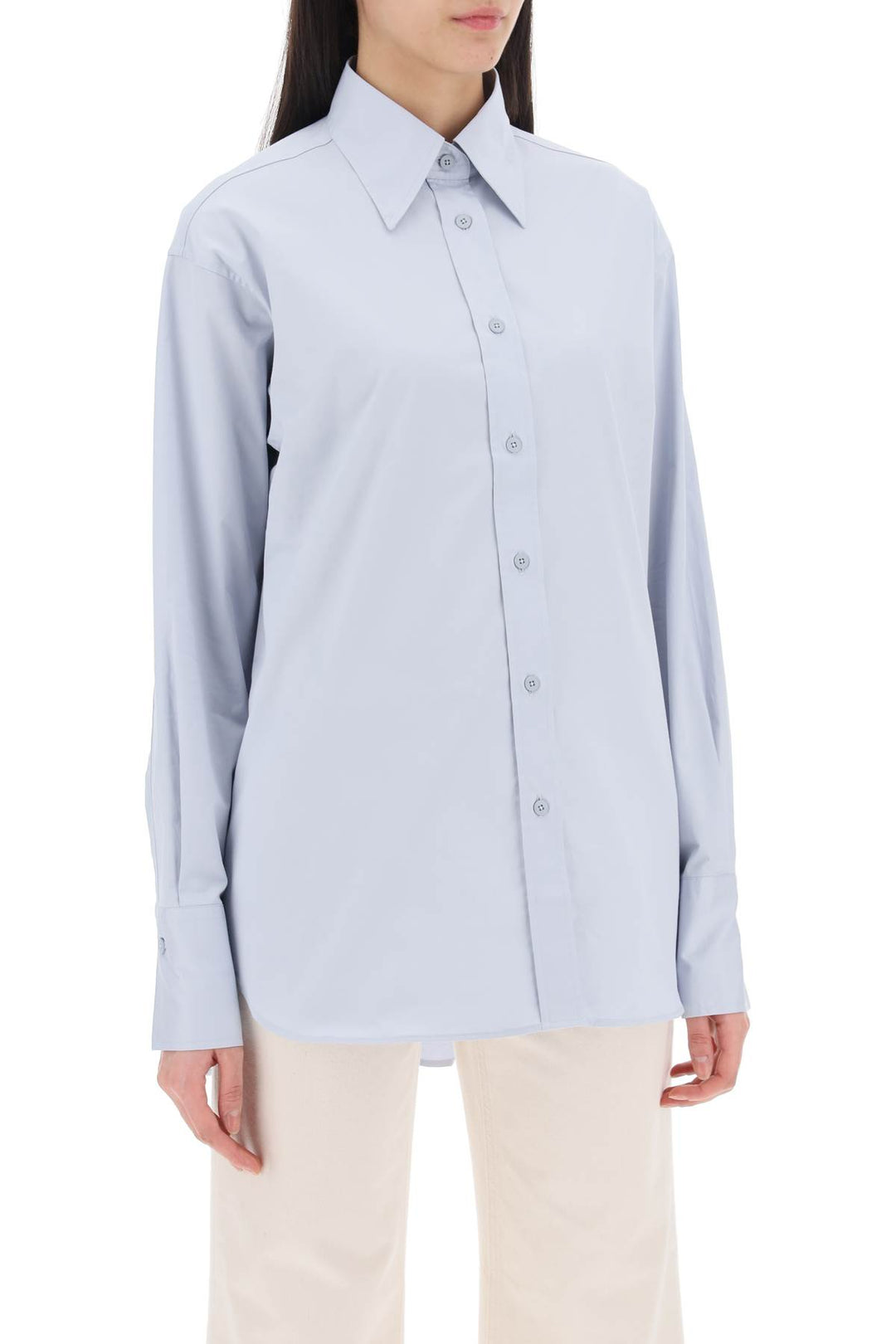 Camicia Oversize In Gabardina Di Cotone - Closed - Women