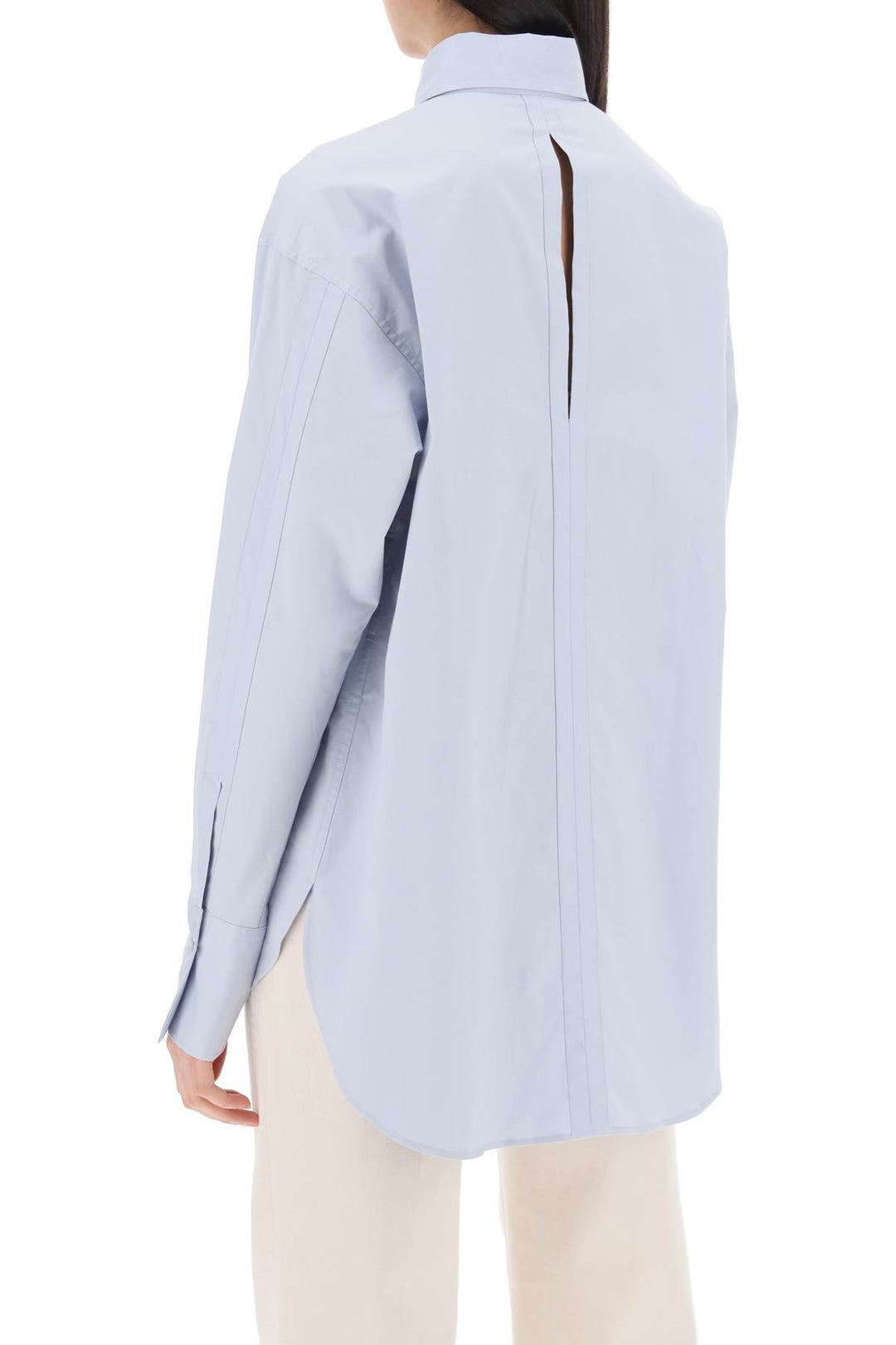 Camicia Oversize In Gabardina Di Cotone - Closed - Women