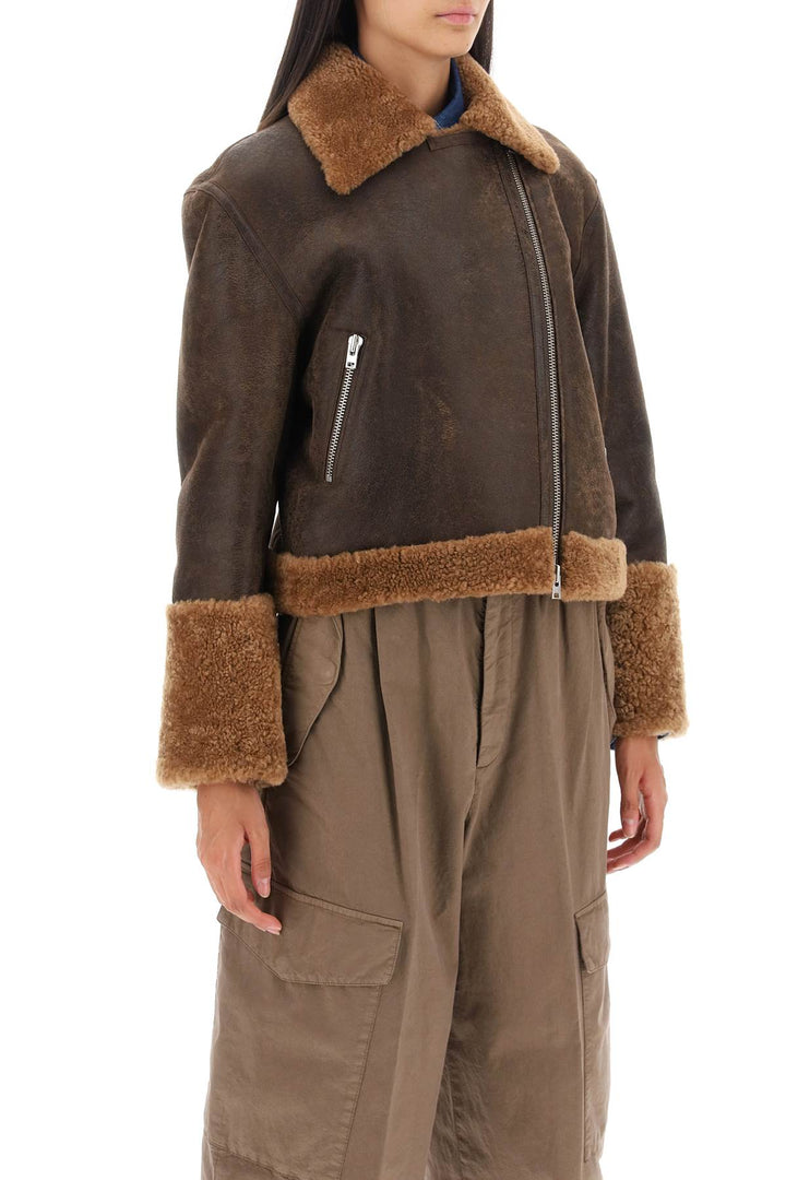 Cropped Shearling Jacket - Closed - Women