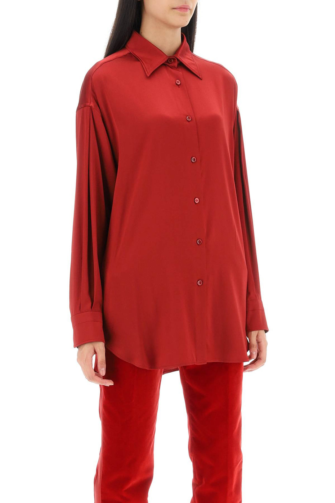 Stretch Silk Satin Shirt - Tom Ford - Women