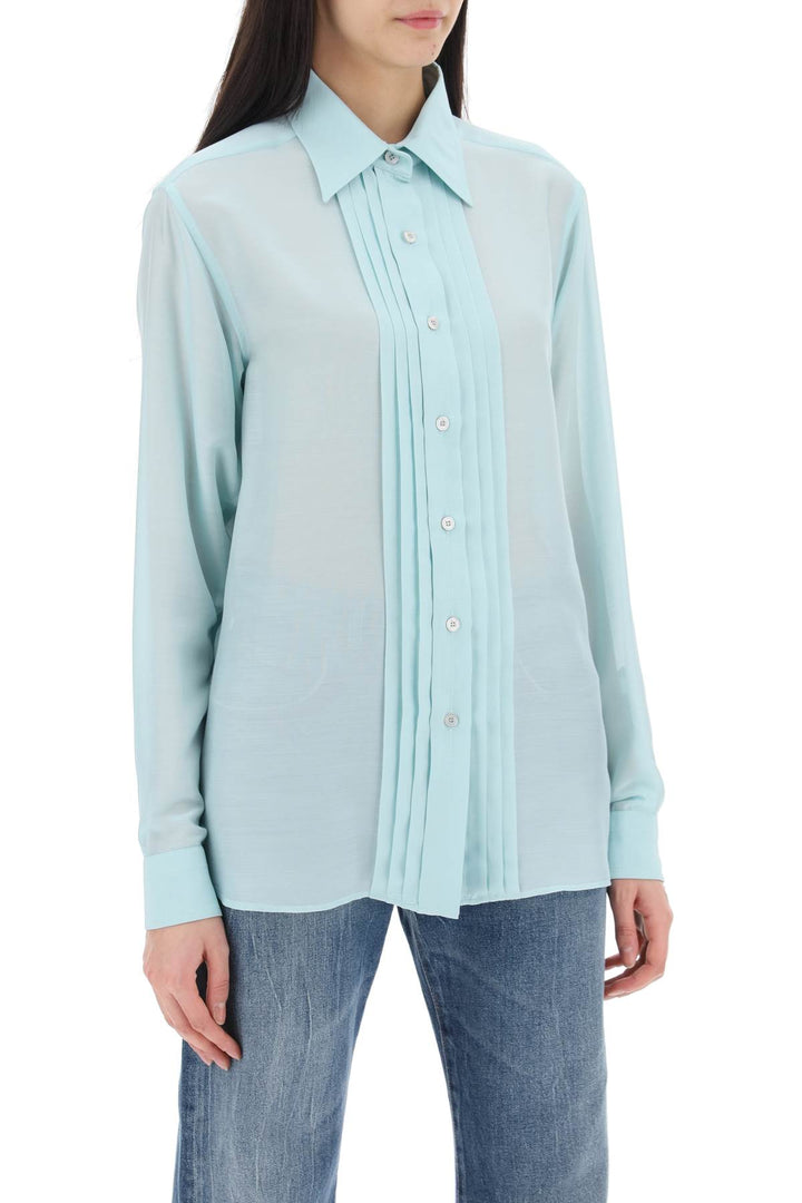 Blusa Semitrasparente In Charmeuse - Tom Ford - Women