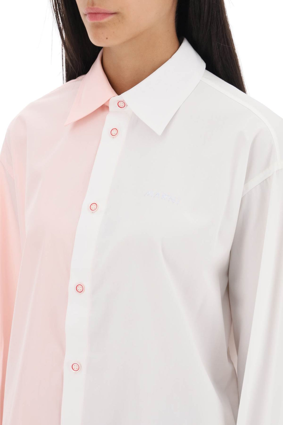 Asymmetrical Two Tone Shirt - Marni - Women