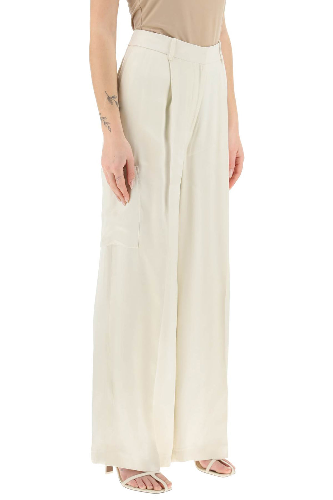 Satin Cargo Pants - Loulou Studio - Women