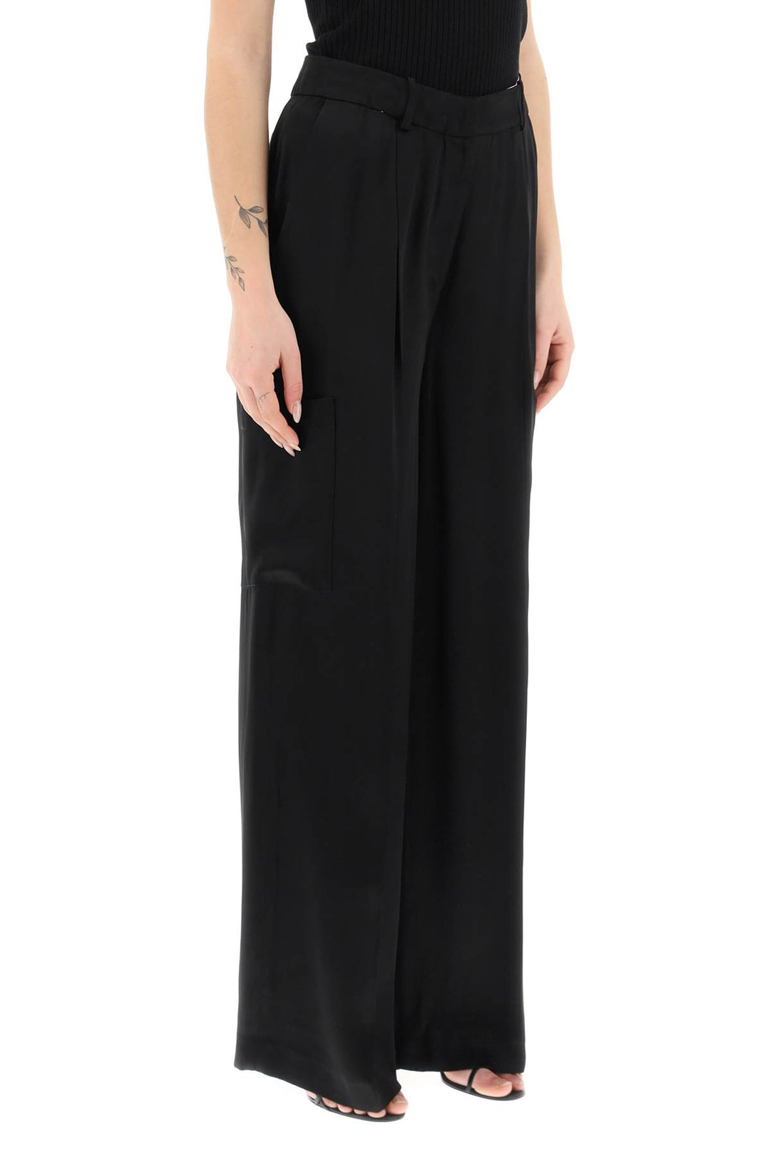 Satin Cargo Pants - Loulou Studio - Women