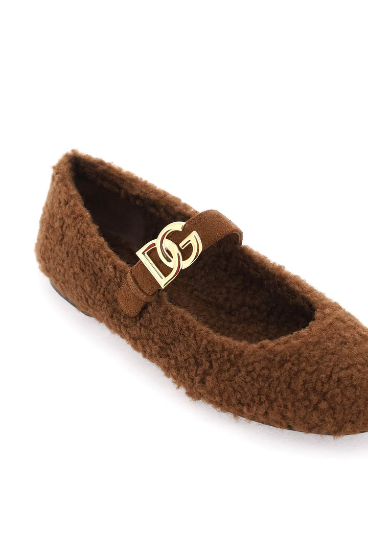 Faux Fur Ballet Flats - Dolce & Gabbana - Women