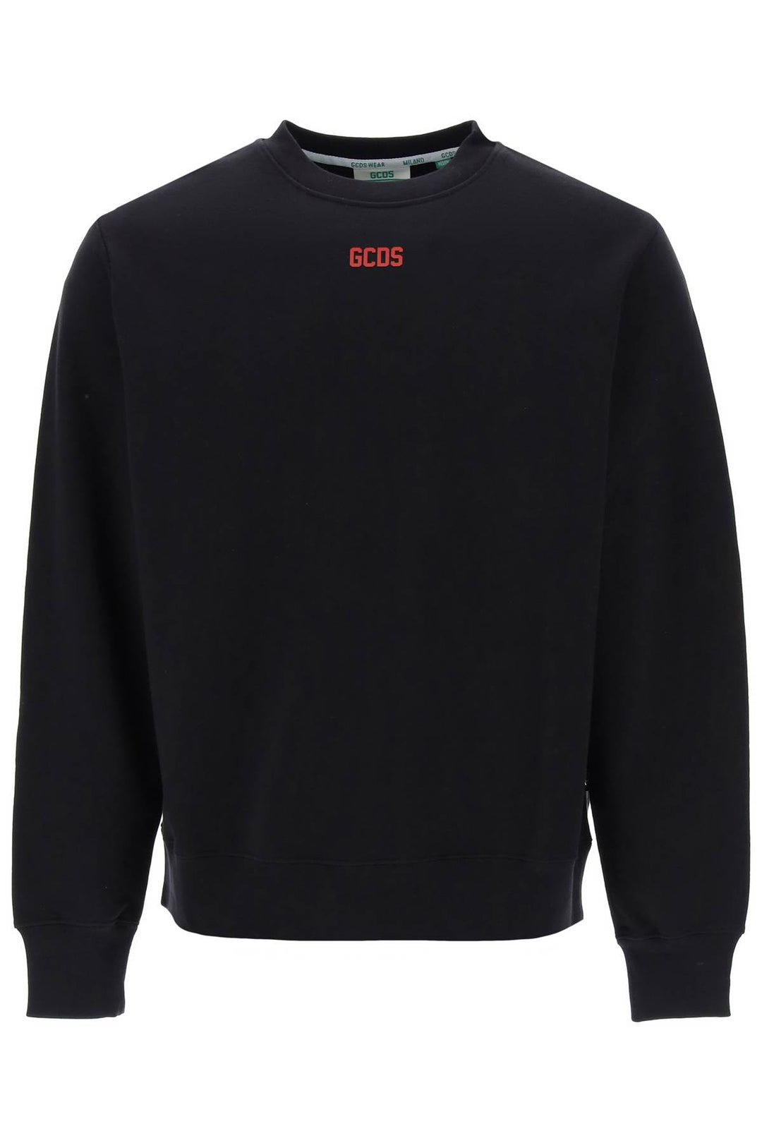 Crew Neck Sweatshirt With Logo Print - GCDS - Men