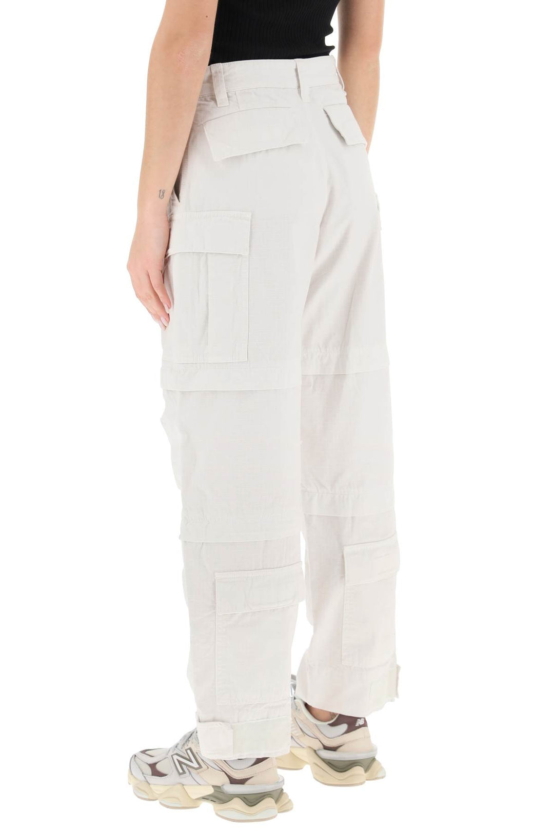 'Julia' Ripstop Cotton Cargo Pants - Darkpark - Women