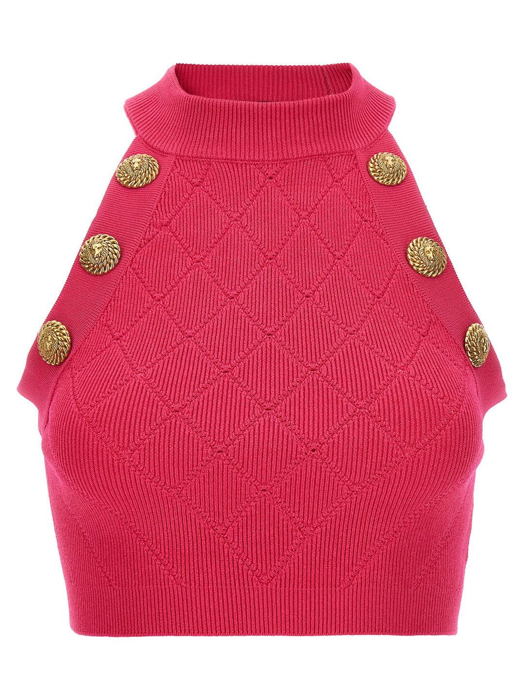 Logo Button Top Tops Fuchsia