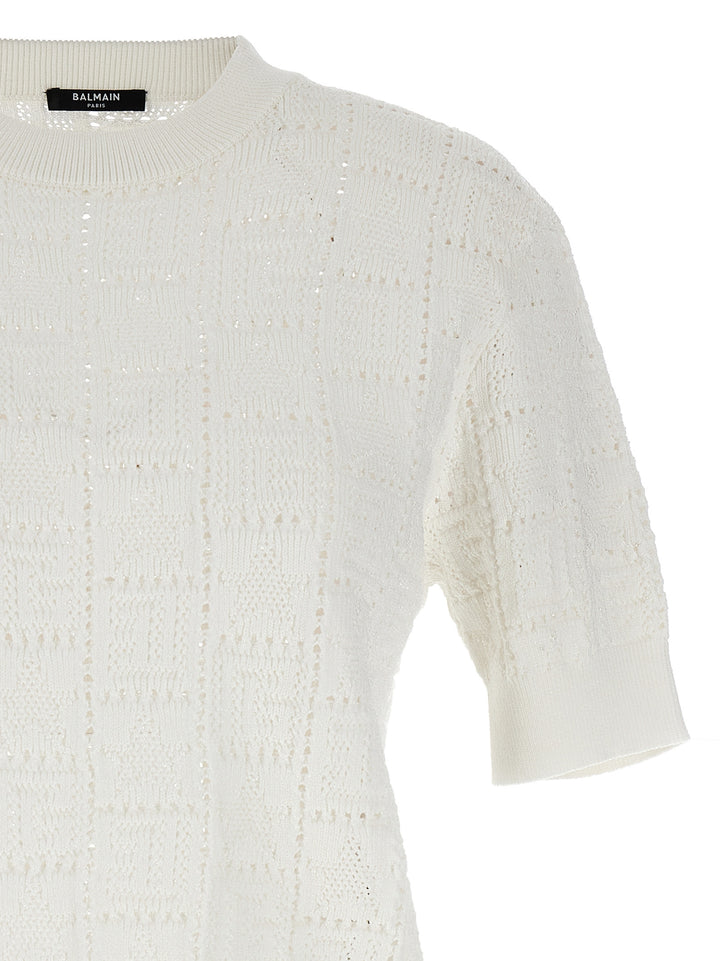 Monogramma Sweater, Cardigans White