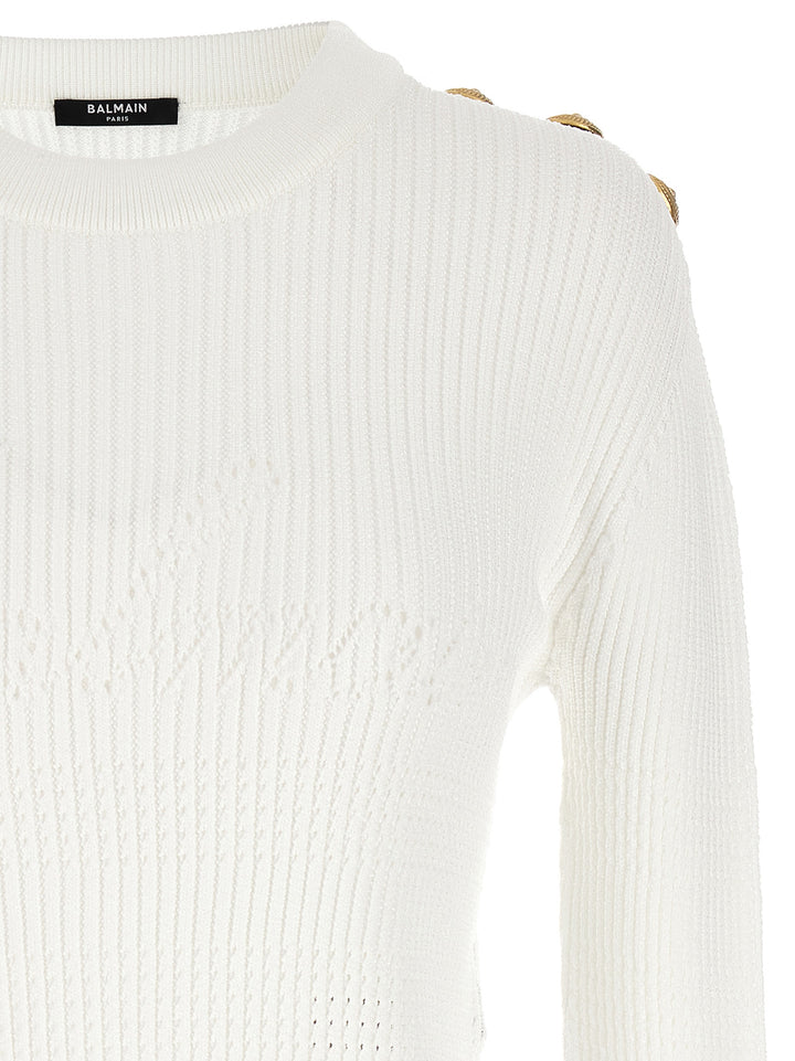 Balmain Sweater, Cardigans White