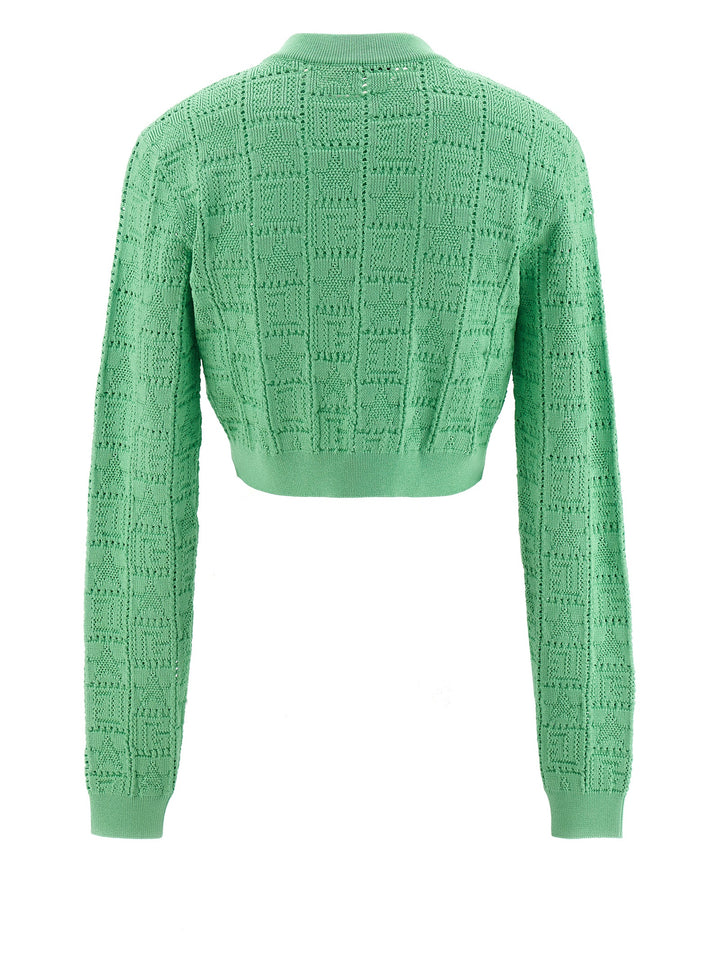 Monogramma Sweater, Cardigans Green