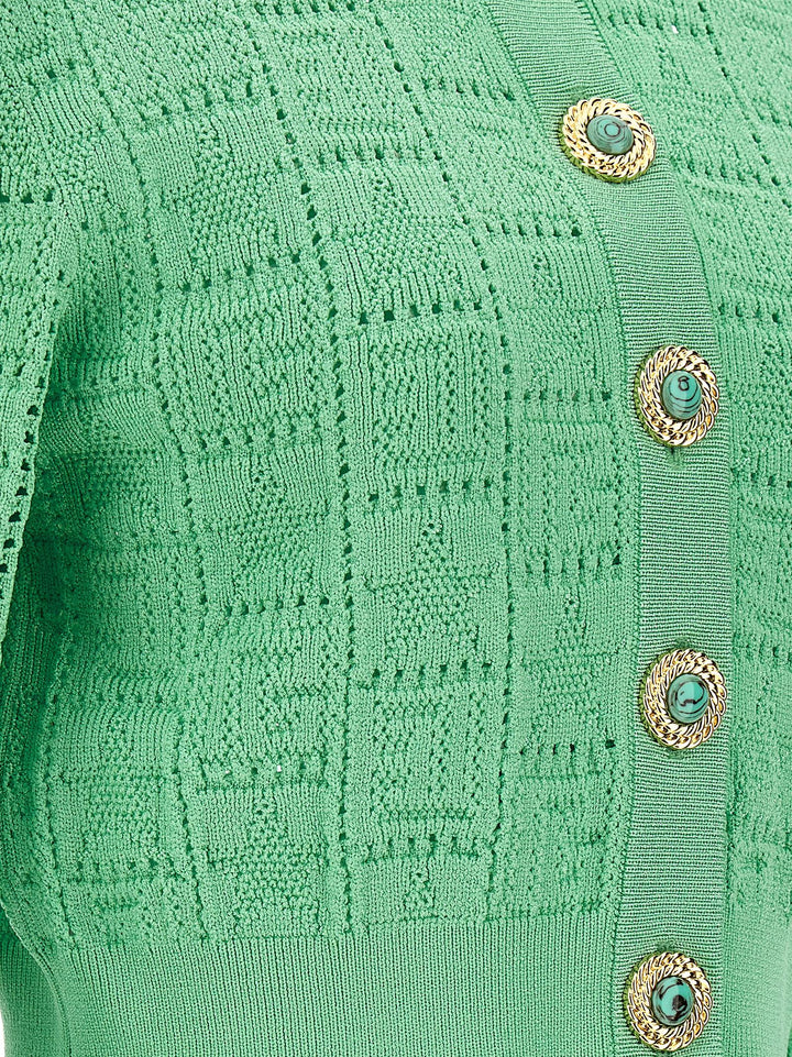 Monogramma Sweater, Cardigans Green