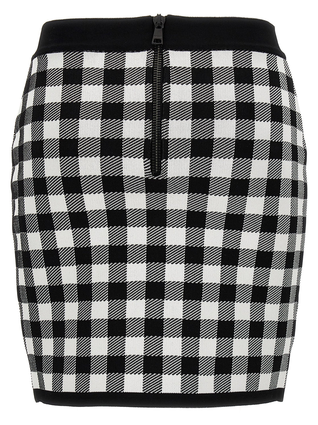 Logo Button Vichy Skirt Skirts White/Black