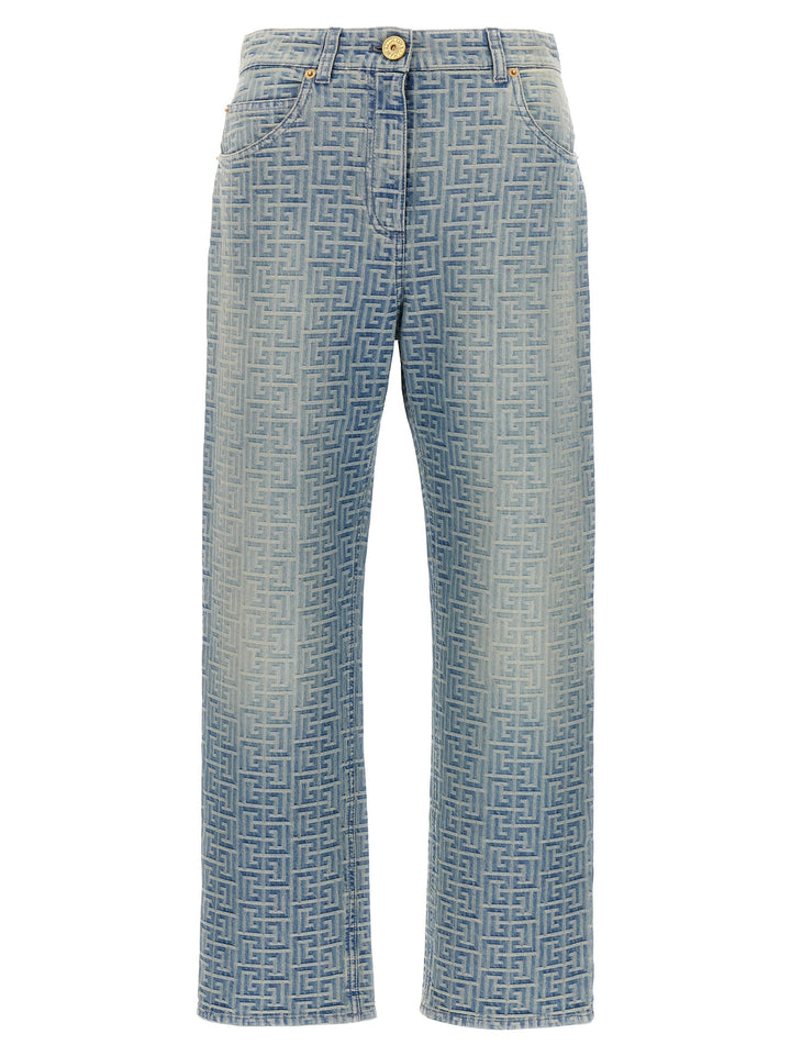 Monogram Jeans Light Blue