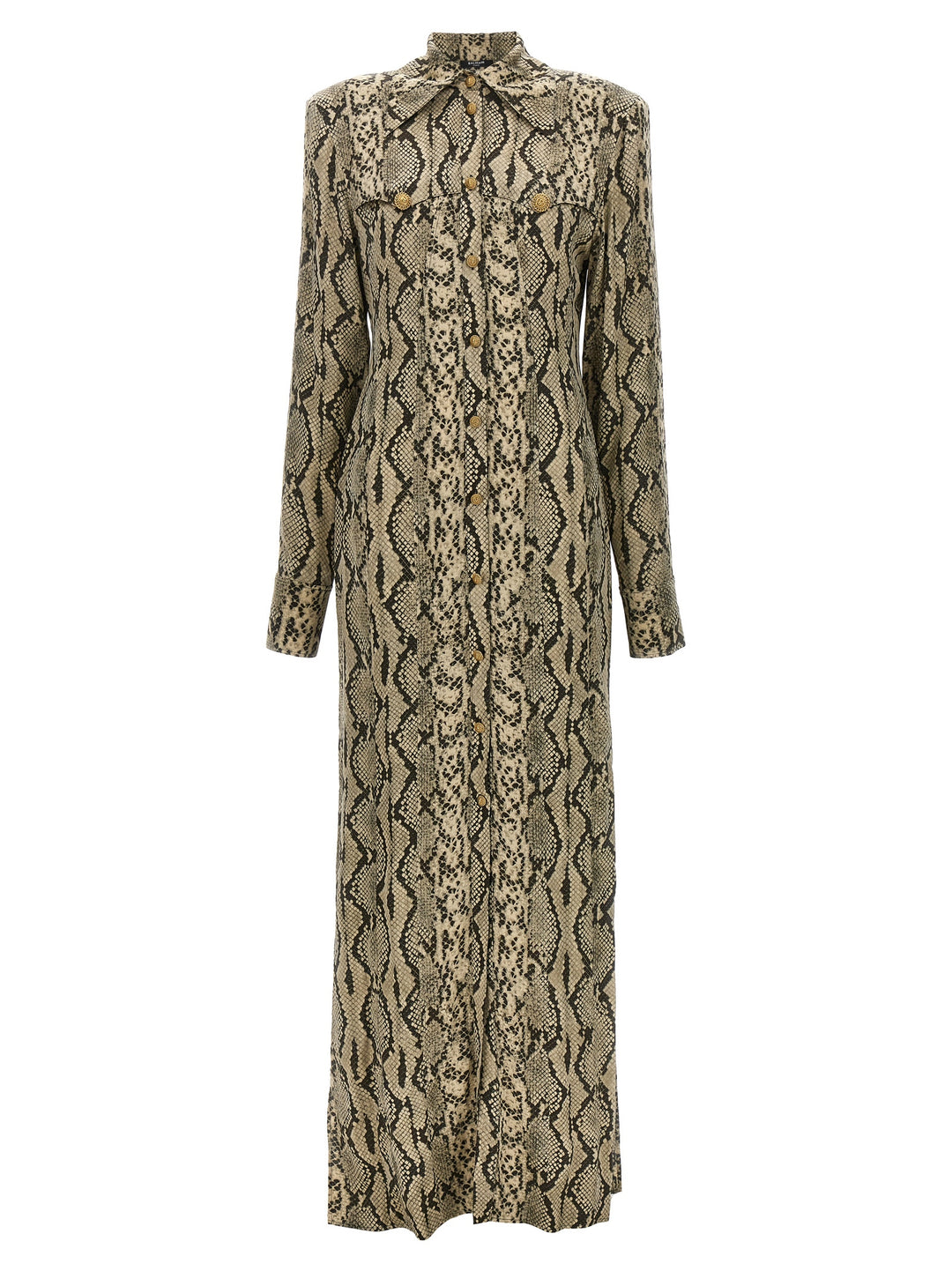 Python Pattern Shirt Dress Dresses Gray