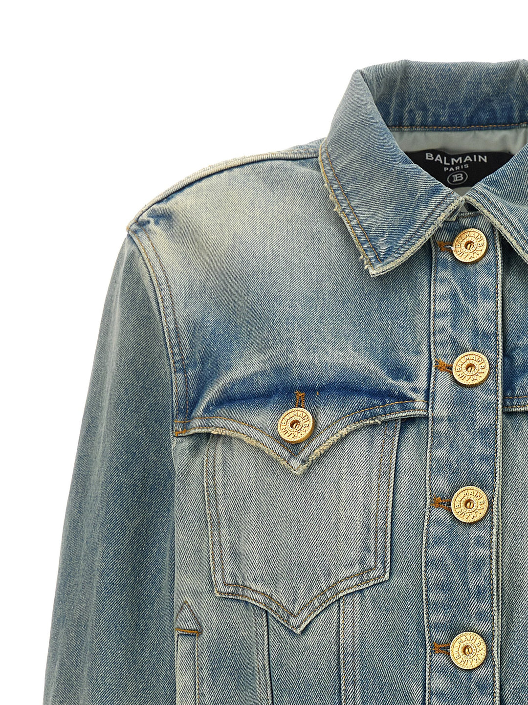 Vintage Denim Jacket Casual Jackets, Parka Light Blue