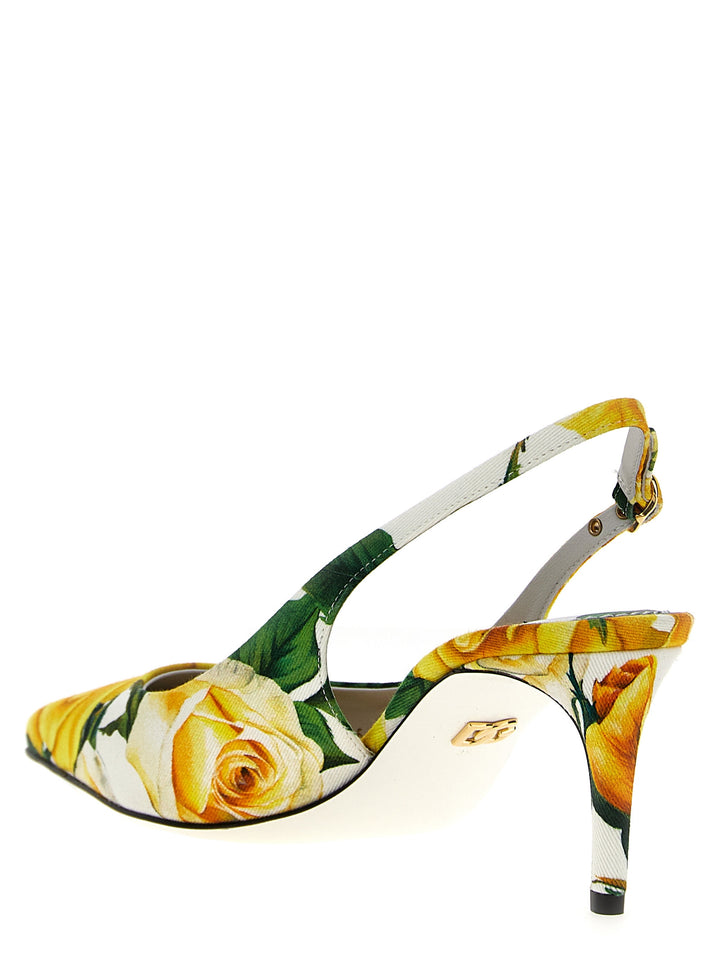 Rose Gialle Pumps Multicolor