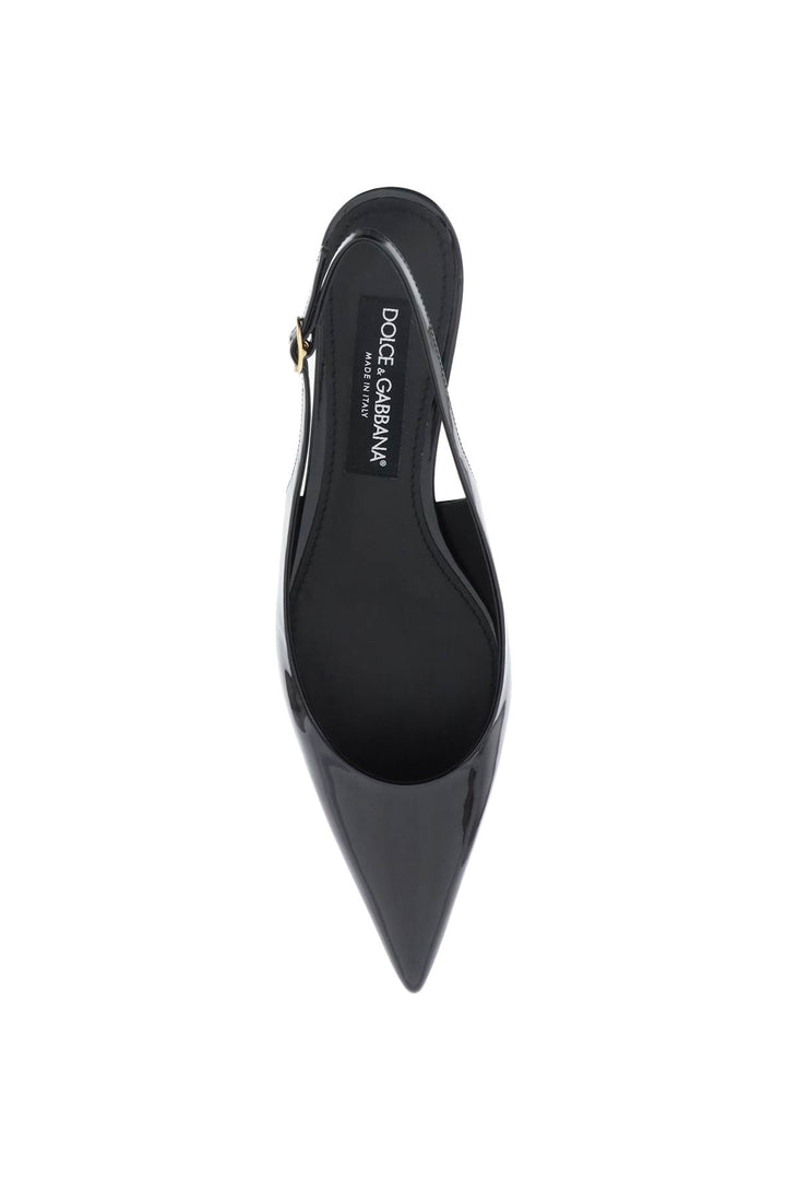 Patent Leather Slingback Pumps - Dolce & Gabbana - Women