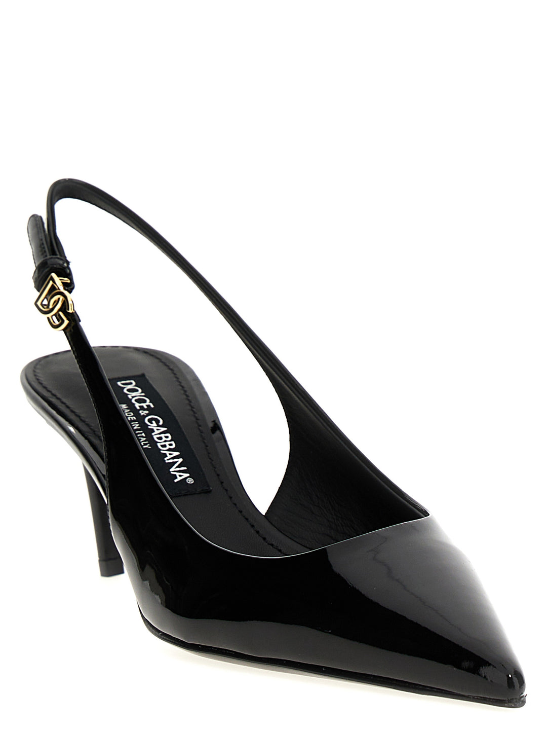 Logo Slingback Pumps Black