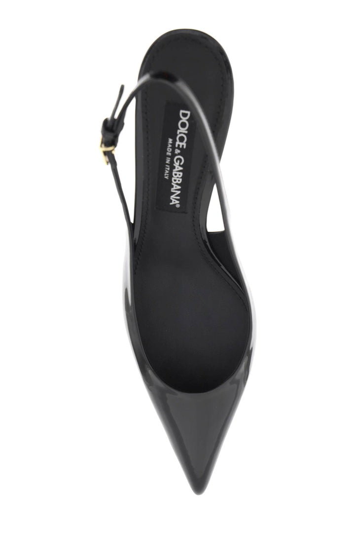 Patent Leather Slingback Pumps - Dolce & Gabbana - Women