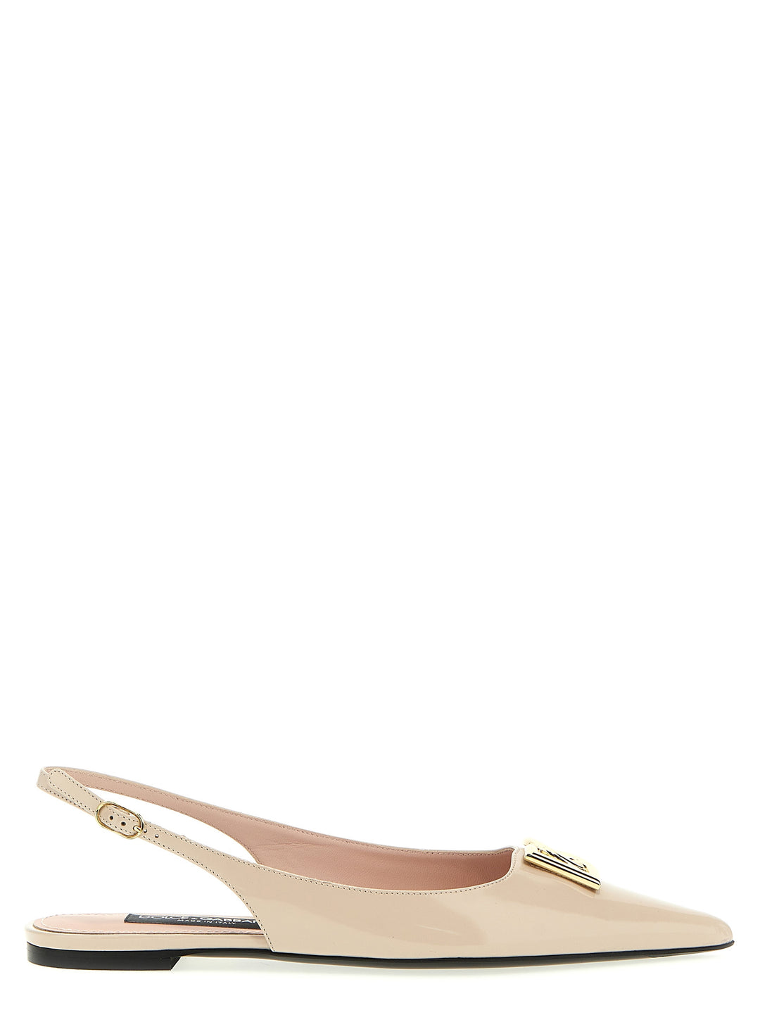 Logo Slingback Ballet Flats Flat Shoes Pink