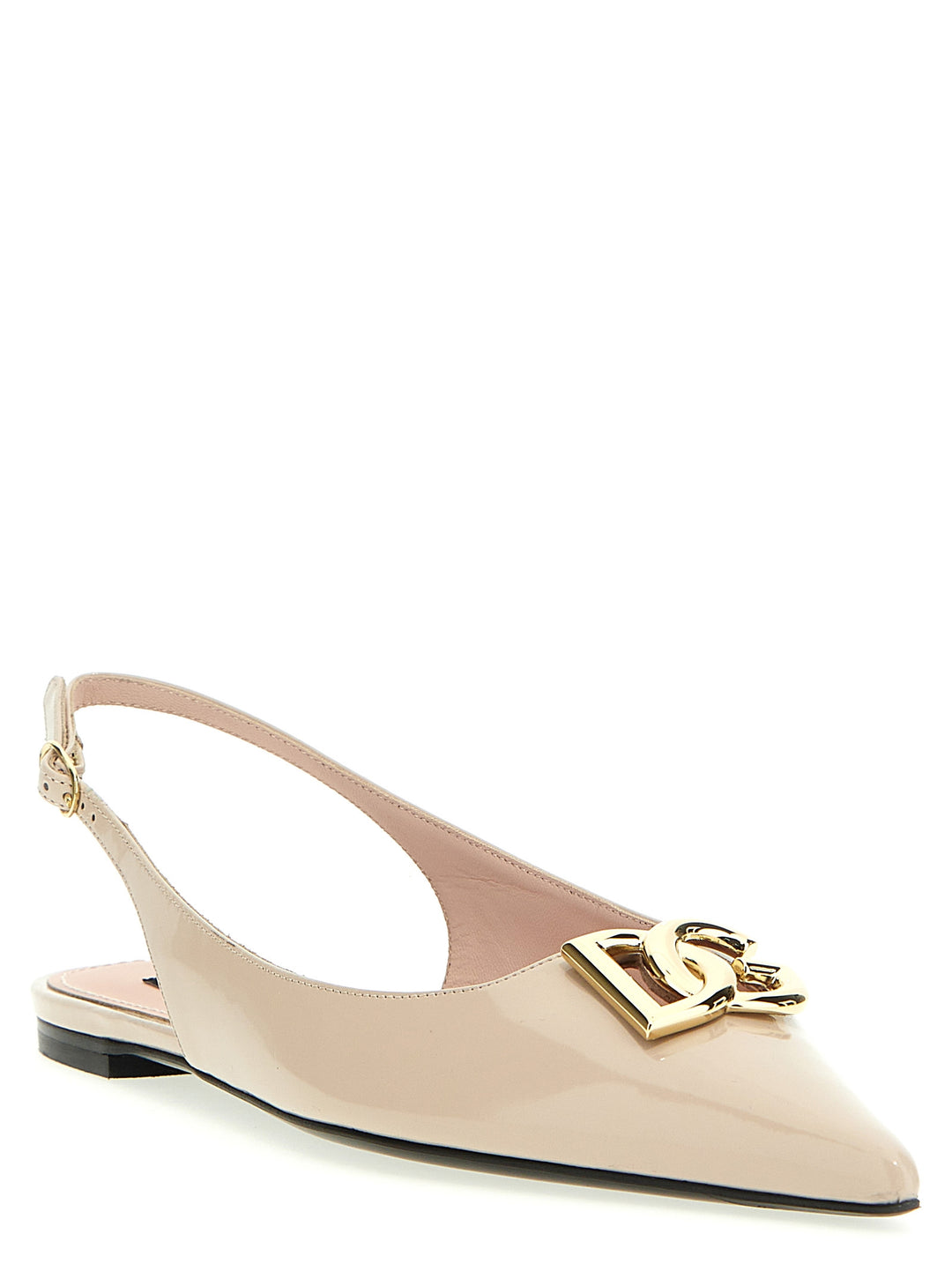 Logo Slingback Ballet Flats Flat Shoes Pink