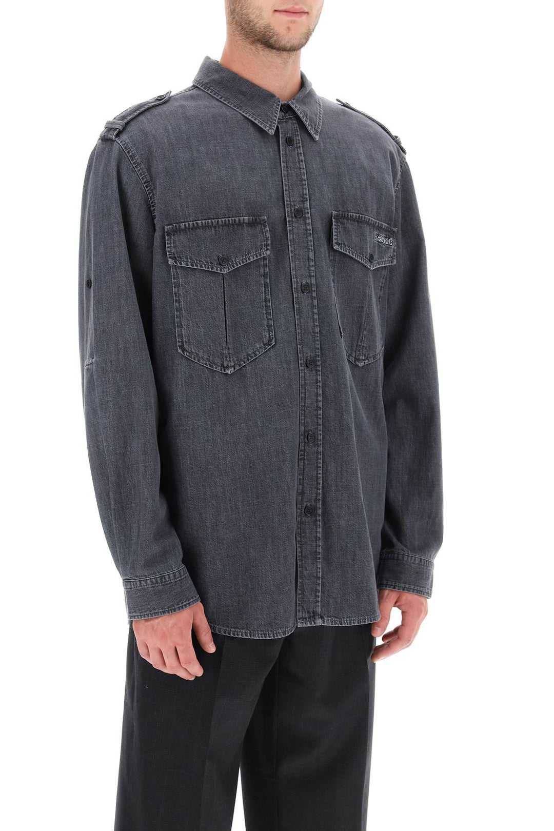 'Cesar' Chambray Shirt - Marant - Men