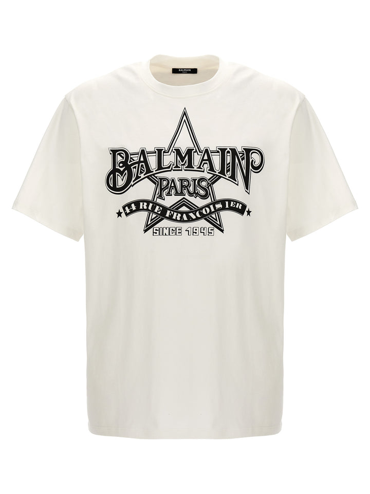 Balmain Star T-Shirt White/Black